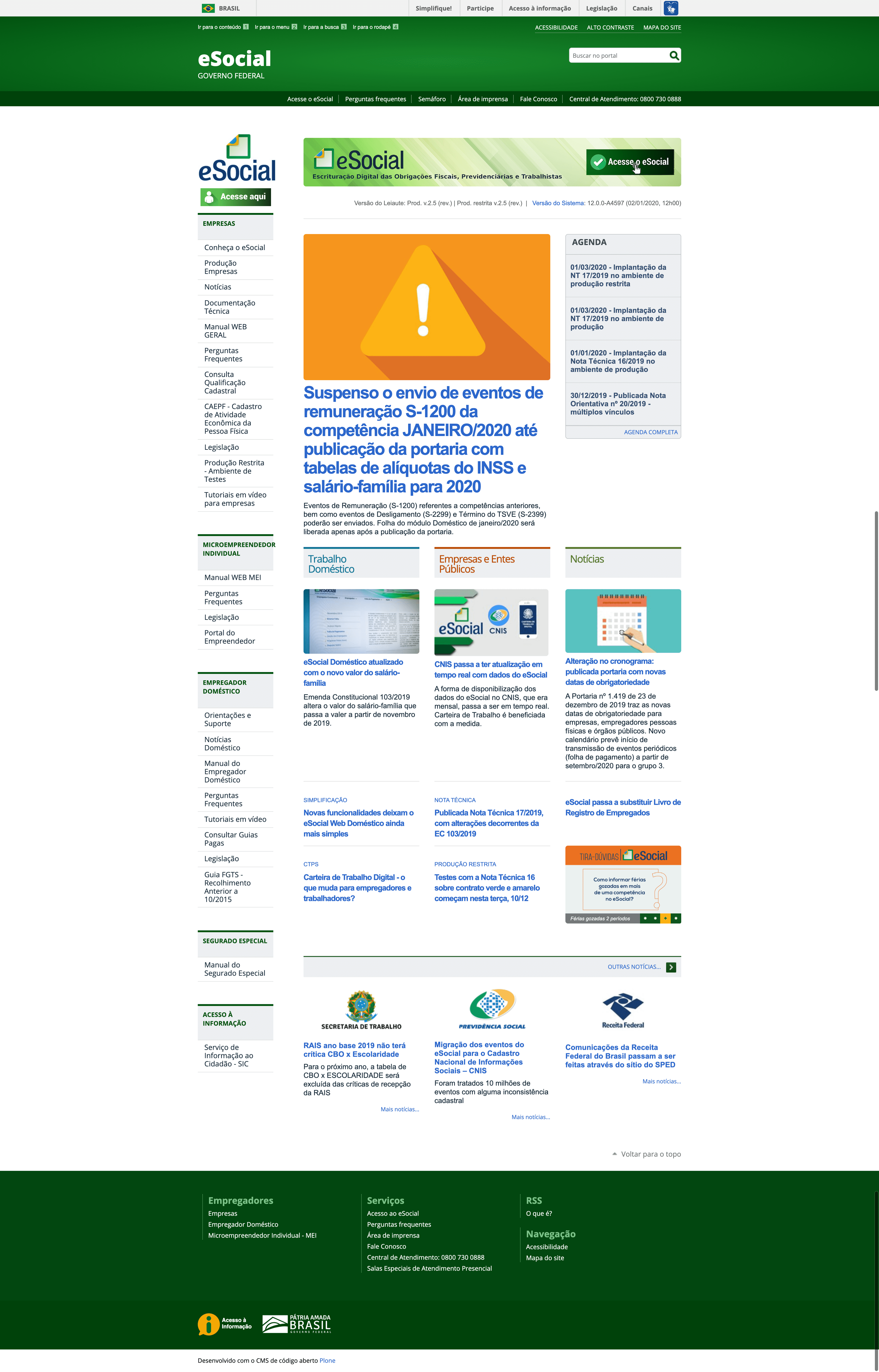 eSocial - TRF (Federal Regional Court of Brazil)